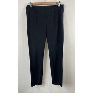 Eileen Fisher Black Classic Pull On Pant Straight Tapered Leg Size Medium